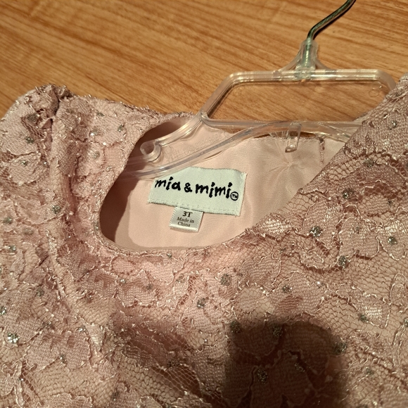 Mia & Mimi pink glittery dress - Picture 5 of 6